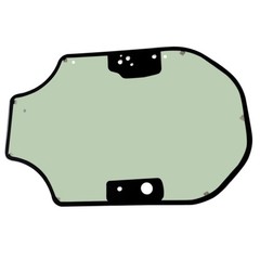 Cab Door Glass for Caterpillar 226D, 242D, 289D, 297D Replace #3456230 345-6230