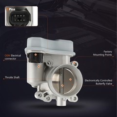 Throttle Body for Chevrolet Cobalt Malibu Saab 9-3 Saturn Vue 2003-2007 L4 2.2L
