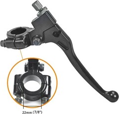 Left Clutch/Brake Handle Lever Perch, 22mm (7/8″) Fit for Coleman Color: Black