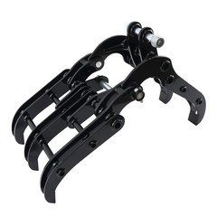 Rust Prevent Grapple for Mini Excavator 0.8-1.8T Powder Coated Black