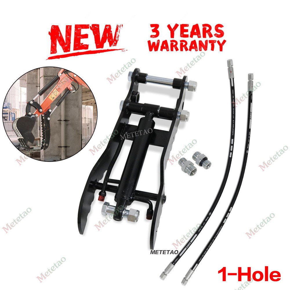 Hydraulic Thumb Clip for Mini Excavators Attachments Single Hole Metal Grab