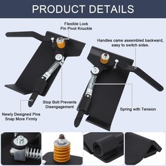 3500lbs Weld On Skid Steer Quick Attach Conversion Adapter Quick Tach Latch Box