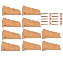 10x 1U3202 Bucket Teeth w/ Pins 8E6208 Retainers 8E6209 Fits for CAT J200 Series