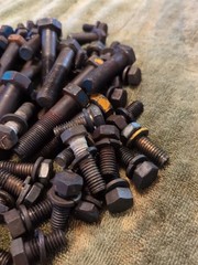 1965-1975 Ford 2000, 3000 six pounds of Miscellaneous tractor bolts.