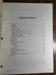 Woods MC72 I-1 MC72-1 Cadet C72 Rotary Cutter Mower Owner Operator’s Manual 7/89