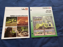 Terex Construction Line TS14C Scraper Brochure Lot Sales Pamphlet