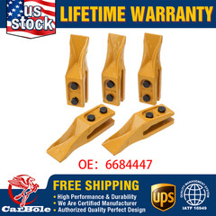 5PCS 6684447 Skid Bucket Unitooth Trenching Bucket Teeth W/ 10x Bolts & Nuts US