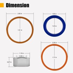 Replacement Skid Steer Lift Hydraulic Cylinder Seal Kit Fit for Bobcat 444 50…