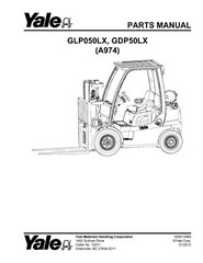 Forklift Service Parts Manual Fits Yale GLP050LX, GDP50LX(A974)
