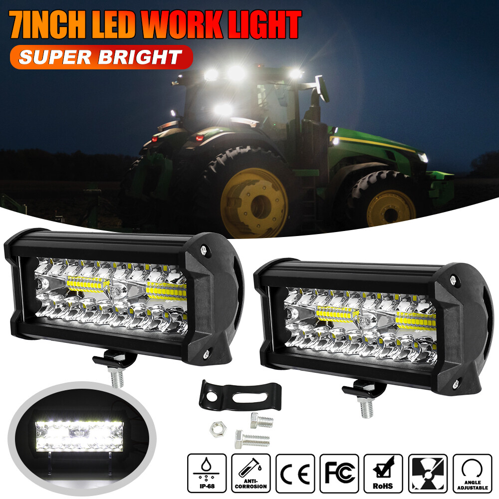 12V 7inch LED Work Light Headlight fit John Deere Case New Holland Tractor 7″