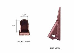 Gannon Box Teeth – 8075 or 1 3/4 – Set of 6 crimp on teeth