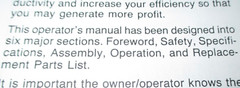 Yetter 3400 3500 Series Tool Bar Rotary Hoe Operators & Parts Manual 10/97 OEM