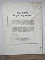 Yetter Model 1000 Subtiller Operator’s Manual 2565-300, Issued 1991