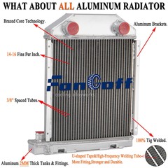 USA 3Rows Aluminum Radiator Fit Fitd Holland DEXTA 957E8005 #CC957E8005 Fongoff