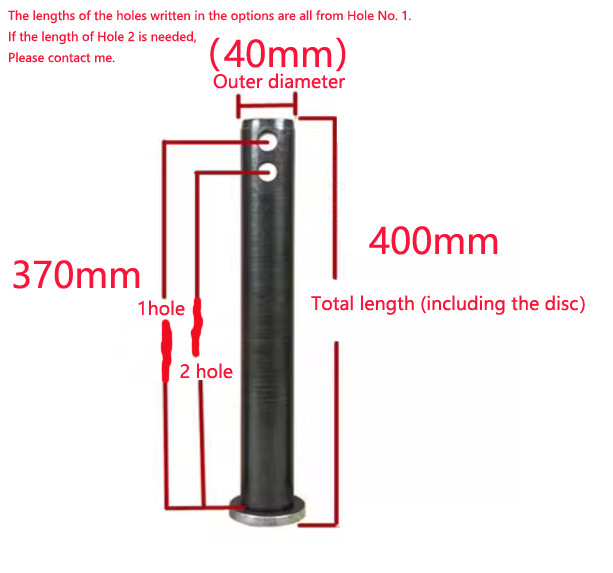 1x Z·HOM Excavator Bucket Pins 40mm Dia. Full Range Hardened for Wear Resistance