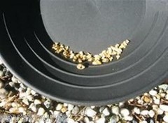 Gold Pan 34 cm 14 inch Black Plastic Gem Fossicking Panning Prospecting Detector