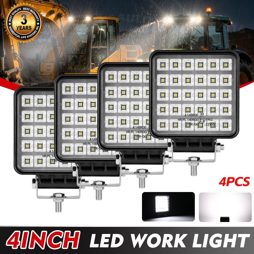 4” LED WORK LIGHTS Flood Lights for Caterpillar Construction Equipment Forklift