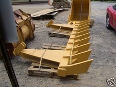 dozer blade root rake, 116″ wide, 1120 lbs AR400 steel NEW, USA Attachments
