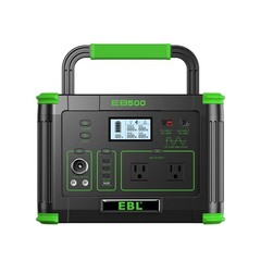500W 519Wh Portable Power Station Solar Charger Generator Supply Home Back Up