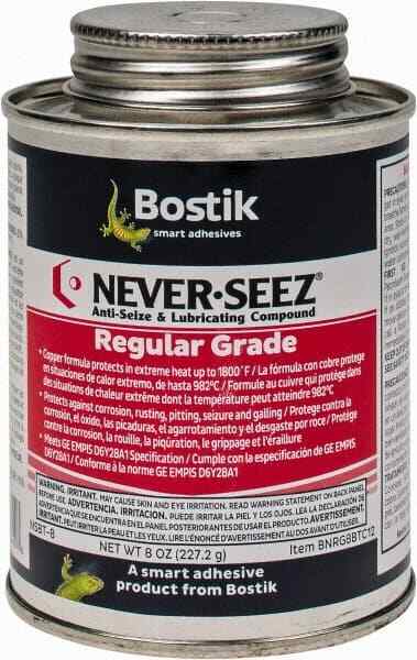 Bostik 8 oz Can Extreme Pressure Anti-Seize Lubricant Copper, -297 to 1,800�F…