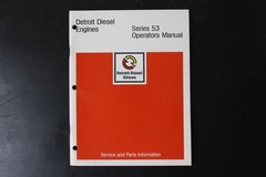 Detroit Diesel Series 53 Operators Manual Service & Parts Info Heavy Equipment