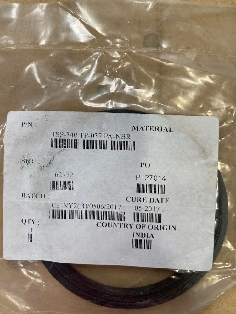 TP-037 Hydraulic Piston T-Seal (ID): 3.375 inches (3 3/8″) (OD): 3.750 inches (3