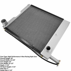 4 Row Tractor Radiator For Case IH 766 886 966 986 1066 1086 1486 1466 121725C1