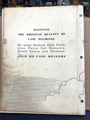 VINTAGE CASE MODEL C FORAGE HARVESTER PARTS CATALOG NO. D250 1952 tractor 120 Pg