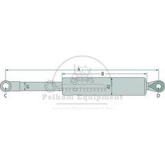 Stabilus Gas Strut 4769QR 600N 157mm 6mm Stroke Shape 5 Damper Accessory