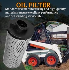 Hydraulic Oil Filter with 2 O-Rings for Bobcat T450 S510 S530 T590 T595