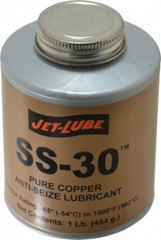 Jet-Lube 1 Lb Can High Temperature Anti-Seize Lubricant Copper, -65 to 1,800�…