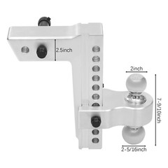 Modern Adjustable Trailer Hitch 2.5in Receiver 2 Ball Heads 26500lbs Truck Tow