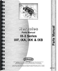 Hercules IX-3 IXF IXA IXK IXB Engine Parts Manual Catalog