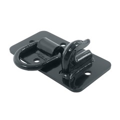 2 Pack Tractor Bucket Hooks with Tie down Ring, Grade 70 Forged Steel Black