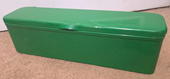 New Heavy Duty Steel Tractor Tool Box Green Bolt-On 18 Gauge 15-3/8″ Long