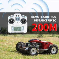 Remote control lawn mower with adjustable mowing height Limited time offer