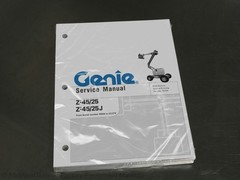 Terex Genie Z-45/25, Z-45/25J Boom Lift Service Manual Repair Shop Book