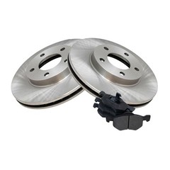 Front Brake Pads Rotors Semi-Met 5 Lug 10.94in Ford/Mazda Tribute 2.0L/