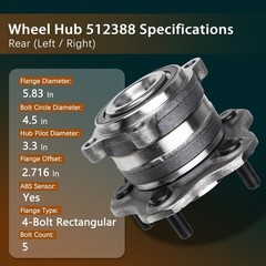 11.65/11.46 Brake Kit Drilled Slotted Rotors Pads Hub 07-13 Nissan Altima