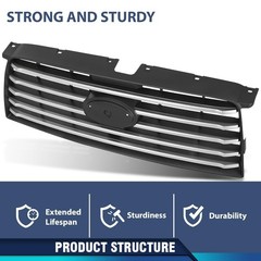 Subaru Forester Front Bumper Grille 2006-2008 Gray Silver Painted 91121SA082