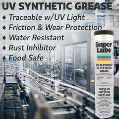 Super Lube 41150/UV Synthetic UV Grease (NLGI 2), 14.1 oz Cartridge
