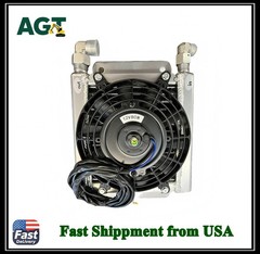 AGT Radiator Plus Hydraulic Oil Cooler Fan For Mini Excavator Attachment