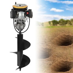 223cc 9HP 4-Stroke Fence Post Hole Digger Earth Auger Borer Ground Drill 16″ Bit