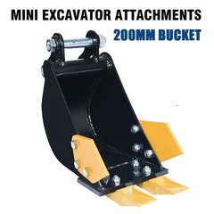 200mm Narrow Bucket Mini Excavator For Mini digger Attachments 0.8-2 ton New