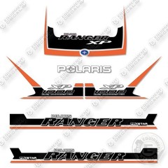 Fits Polaris Ranger 1000XP 2018 Orange Black Decal Kit- 7 YEAR OUTDOOR 3M VINYL!