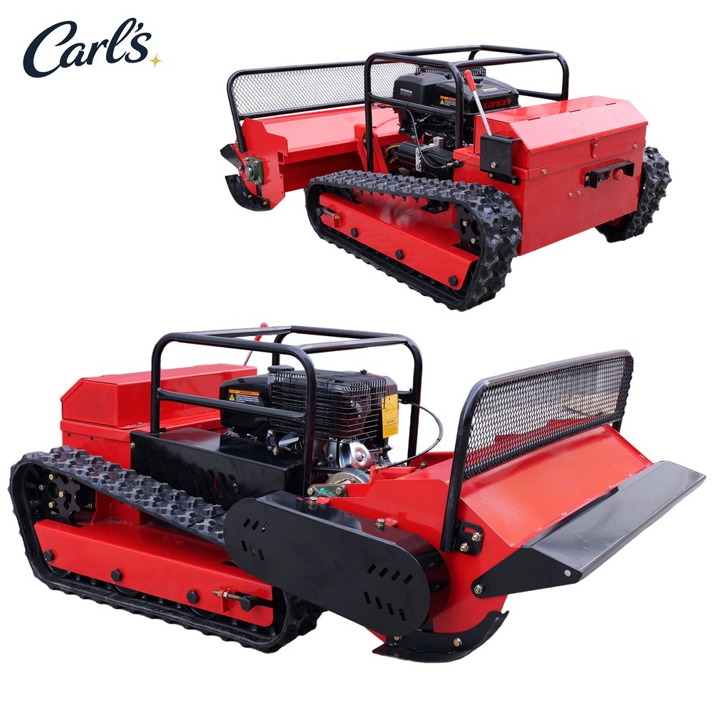 15HP Remote Control Lawn Mower Crawler Brush Cutter 65° Climbing