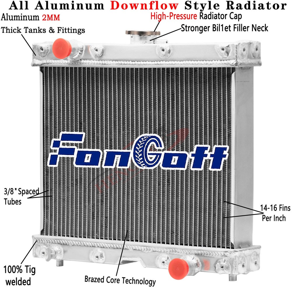 4 Row Aluminum Radiator For John Deere 1023E,1025R,1026R,2025R LVA16455