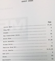 Massey Ferguson Mf 42 Mower Bar Sickle Parts Book Manual Rear Mounted Part List