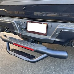 36” Black Hitch Receiver Bumper Step Stainless Steel W/ LED Brake Light
