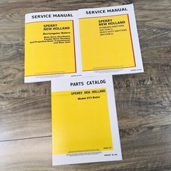 New Holland 273 Baler Service Manual Parts Catalog Repair Shop Workshop Book
